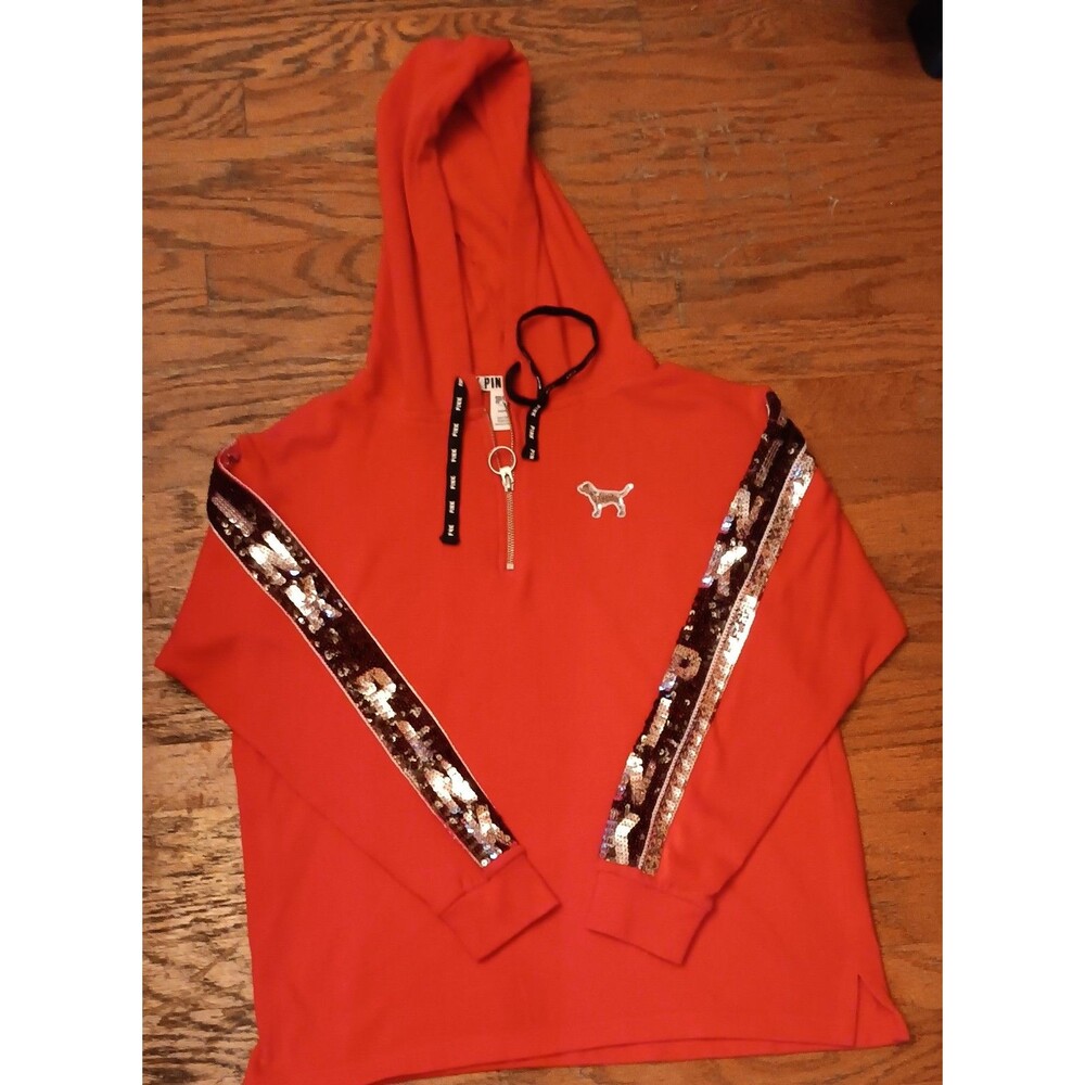 Red and black, Pink hoodie